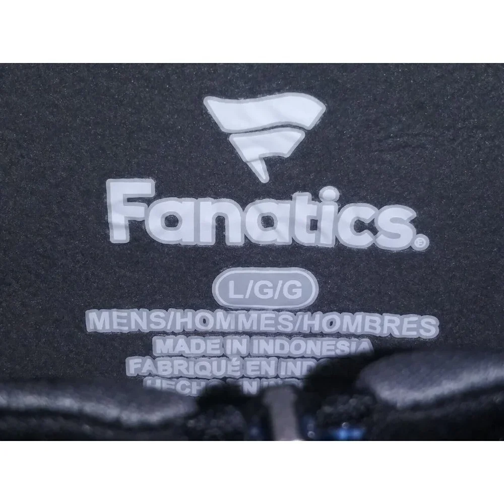 Fanatics Dry Fit 1/4 Zip Pullover jacket long sleeve Size L mens black gray EUC